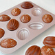 學(xué)廚老式雞蛋糕模具小棗豆糕模橄欖模連杯烤盤(pán)橢圓形無(wú)水蛋糕槽子蛋糕 12連不粘橄欖球蛋糕模WK9829