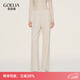 歌莉婭 冬季新品  針織直筒長(cháng)褲  1EDL1I22A 07W米色 XXS