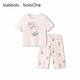巴拉巴拉寶寶睡衣套裝夏季空調服防著(zhù)涼兒童家居服小童短袖套裝棉