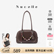 紐芝蘭（NUCELLE）包包女款單肩斜挎輕奢大容量水桶包飛馬通勤手提包38節生日禮物