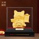 大明銅匠絨沙金招財貓飾品店鋪開(kāi)業(yè)前臺辦公桌擺件開(kāi)業(yè)喬遷禮物父親節