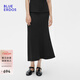 BLUE ERDOS半身裙女25春夏新款優(yōu)雅簡(jiǎn)約微彈舒適A字包臀半裙B255F3003 黑 L (170)