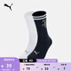 彪馬（PUMA）跑步健身休閑針織棉襪兩對裝男女款襪子運動(dòng)襪947428 白色- NAVY-01  EU:39-42 規格:23-24