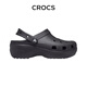 卡駱馳（CROCS）新款厚底云朵洞洞鞋送女友禮物 206750 黑色   36-37