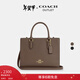 蔻馳（COACH）【新年禮物】奧萊女士女包MAGGIE小號托特包通勤手提包 IM/深褐色