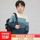 新款男童毛衣2025秋冬加厚韓版洋氣保暖冬季兒童打底針織衫冬裝 藍色【F176男童蘭色拼色套衫】 140
