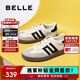 百麗復古拼色德訓鞋新款百搭簡(jiǎn)約運動(dòng)休閑鞋B2614AM5 米白 37