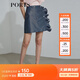 PORTS寶姿 商場(chǎng)同款新品女裝造型波點(diǎn)半身短裙SL8S004KFP023 丈青混色 S 4