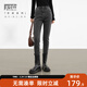 對白【暖姜蓄熱】緊身加絨牛仔褲女冬季2025年新款保暖顯瘦鉛筆褲 冰島灰 26