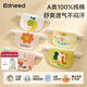 柯斯德尼（kidsneed）汗巾兒童隔汗巾純棉紗布6層吸汗巾寶寶幼兒園3-6歲嬰兒墊背巾5條
