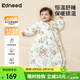 柯斯德尼（kidsneed）嬰兒睡袋秋冬恒溫中厚夾棉寶寶睡袋嬰幼兒睡衣兒童防踢被包腿S碼