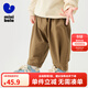 迷你巴拉巴拉橄欖褲長(cháng)褲男童女童寶寶戶(hù)外防水防污易打理寬松三防 胡桃棕51018 100