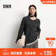 森馬（Semir）毛衣女冬圍巾蕾絲V領(lǐng)絞花寬松2025優(yōu)雅小性感套頭衫109725107011
