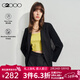 G2000【易打理】女裝2025春秋商場(chǎng)同款可機洗通勤正裝西服外套【合G2】 不易皺-黑色修身26寸 L /38