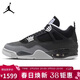 Jordan男子休閑鞋喬丹AJ4 JORDAN 4中幫運動(dòng)鞋FQ8138-002黑白43