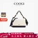 COOGI包包女款新款輕奢侈女士小方斜跨包生日婦女情人節禮物送女友老婆 米白色 精美禮盒送禮有面