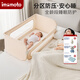 IMOMOTO床圍欄嬰兒免安裝免打孔防摔防護欄寶寶便攜旅行床邊擋板 奶茶米 2m 三面裝 【免組裝+贈送收納袋】 【免組裝+贈送收納袋】