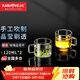 金灶（KAMJOVE）水杯帶把耐熱玻璃茶杯品茗杯泡茶杯咖啡杯小茶杯玻璃杯家用套裝 K-106（120ml*2）