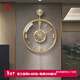 北邁2026新款輕奢高檔客廳掛鐘家用時(shí)尚裝飾鐘掛墻時(shí)鐘新中式創(chuàng  )意鐘表 黃銅貝殼款