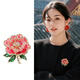 伊黛兒奢華氣質(zhì)牡丹花胸針女士2026新款高端西服別針高檔配飾38節禮物 XZ0729牡丹花胸針