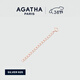 AGATHA 925銀人魚(yú)之淚延長(cháng)鏈 DIY可調節鏈條配飾（復購聯(lián)系客服享優(yōu)惠） 玫瑰金色