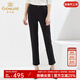 喬萬(wàn)尼休閑直筒褲顯瘦百搭彈力輕薄透氣商場(chǎng)同款 石墨黑 M
