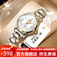 歐利時(shí)（OLEVS）瑞士認證品牌手表女機械表全自動(dòng)女士手表夜光時(shí)尚女表送老婆 間白鋼帶/精美禮盒/定制刻字