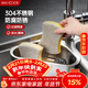美廚（MAXCOOK）304不銹鋼水槽過(guò)濾架 瀝水架剩菜殘渣三角瀝水籃過(guò)濾網(wǎng) MCZW2522