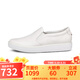 愛(ài)步（ECCO）女鞋舒適百搭休閑鞋 真皮簡(jiǎn)約板鞋通勤鞋 柔酷219253 01007-白色 37