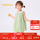 巴拉巴拉【商場(chǎng)同款】嬰兒連衣裙女童裙子蓬蓬裙2025新款夏裝甜美 豆沙綠40038 100