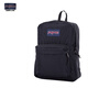 JANSPORT杰斯伯雙肩包女學(xué)生書(shū)包男運動(dòng)休閑純色背包4QUT008 黑色
