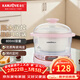 金灶（KAMJOVE）隔水燉 微電腦隔水燉盅 白瓷電燉鍋煲湯煮粥鍋 KV-08T 粉色 0.8L