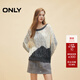 ONLY冬季休閑日常圓領(lǐng)寬松落肩長(cháng)袖針織衫女|124413054 E40 素正灰色 XS (155) 76A