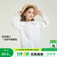 左西女童連衣裙秋裝套裝2026新款兒童牛仔裙女孩超好看背帶裙子潮 白色襯衫 130 建議身高130cm左右