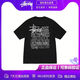 斯圖西（stussy）·斯圖西CALIFORNIA GROWN TEE PIGMENT DYED涂鴉短袖T恤 黑色(水墨涂鴉) XL