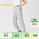巴拉巴拉童裝兒童褲子男女童夏裝薄款長(cháng)褲速干涼感運動(dòng)褲【商場(chǎng)同款】 淺灰-涼感速干 140