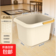 泡腳桶成人洗腳盆家用保溫泡腳盆宿舍洗腳足浴桶足底按摩足療盆子 奶油黃【升級款】