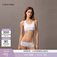 Calvin Klein內衣【女神節禮物明星同款摩登引力帶】女士ck輕運動(dòng)工字背心文胸 100-月光白 M 推薦75B-85A