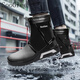 SooGree雨鞋男冬季加絨中筒防水雨靴戶(hù)外釣魚(yú)外賣(mài)耐磨膠鞋棉套可拆卸