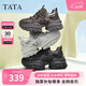 他她（TATA）女鞋2026新款加絨老爹鞋時(shí)尚休閑鞋厚底 黑色（單里） 37