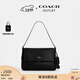 蔻馳（COACH）【禮物】奧萊女士女包ETTA 29號翻蓋手袋單肩包腋下包盒子包 QB/黑色