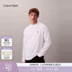 Calvin KleinJeans春秋男士休閑通勤ck刺繡純棉寬松純色打底衫長(cháng)袖T恤上衣