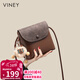 viney牛皮包包女包小眾斜挎手機包洋氣單肩包生日女神節38婦女節禮物