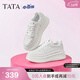 他她（TATA）孫樂(lè )言同款小白鯨厚底休閑板鞋女加絨小白鞋子GCD07AM6 白桃牛乳-熱銷(xiāo)款 37