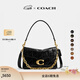 蔻馳（COACH）【禮物】新款女士Chain Tabby菱格紋絎縫26號鏈條斜挎包真皮女包 B4/黑色