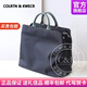Colrtn Kwecr新款手提包女士大容量單肩包商務(wù)出差公文包時(shí)尚百搭斜挎包 黑配綠（大號）