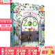 Usborne偷偷看里面系列 動(dòng)物園 英文原版 Peep Inside The Zoo 早教認知 洞洞書(shū) 紙板翻翻書(shū) 啟蒙學(xué)習