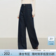 范思藍恩復古斜解構造型休閑百搭牛仔褲女冬季2025新款寬松4301 原牛色 XS