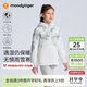moodytiger女童棉衣輕暖拒水春秋款兒童棉服連帽印花P棉可機洗戶(hù)外運動(dòng)外套