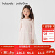巴拉巴拉【balaOne】童裝女童連衣裙網(wǎng)紗公主裙2026春新款蝴蝶結長(cháng)袖拼接